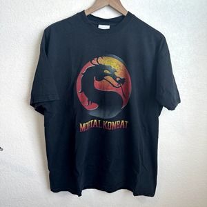 Vtg 90's Mortal Kombat Video Game Promo Shirt Xl - image 1